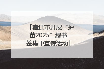 宿迁市开展“护苗2025”绿书签集中宣传活动