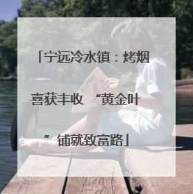宁远冷水镇：烤烟喜获丰收 “黄金叶”铺就致富路