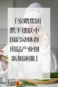 安踏集团携手璞跃中国启动体育用品产业创新加速器
