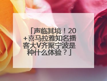 声临其境！20+喜马拉雅知名播客大V齐聚宁波是种什么体验？