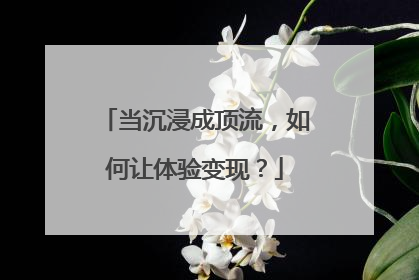 当沉浸成顶流，如何让体验变现？