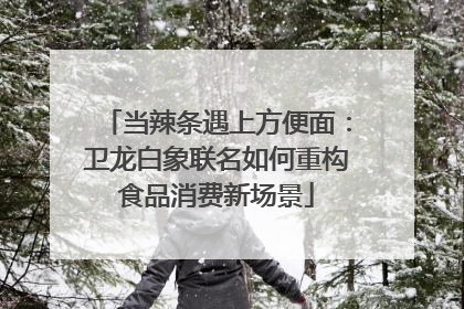当辣条遇上方便面：卫龙白象联名如何重构食品消费新场景