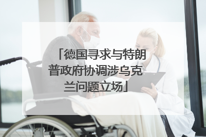 德国寻求与特朗普政府协调涉乌克兰问题立场