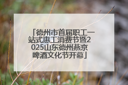 德州市首届职工一站式惠工消费节暨2025山东德州燕京啤酒文化节开幕