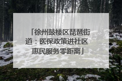 徐州鼓楼区琵琶街道：医保政策进社区 惠民服务零距离