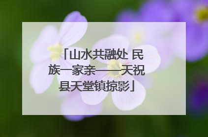 山水共融处 民族一家亲——天祝县天堂镇掠影