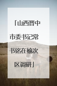 山西晋中市委书记常书铭在榆次区调研