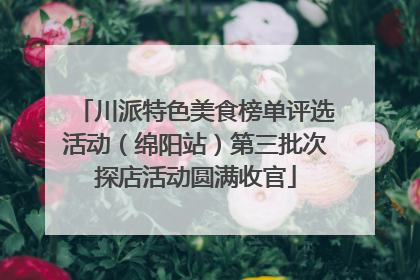 川派特色美食榜单评选活动（绵阳站）第三批次探店活动圆满收官