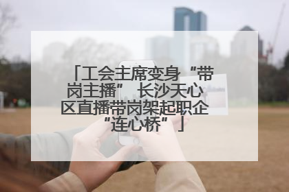 工会主席变身“带岗主播” 长沙天心区直播带岗架起职企“连心桥”