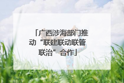 广西涉海部门推动“联建联动联管联治”合作