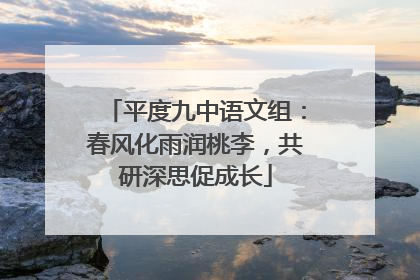 平度九中语文组：春风化雨润桃李，共研深思促成长