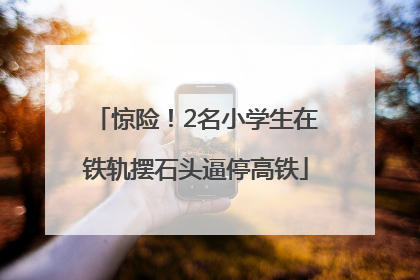 惊险！2名小学生在铁轨摆石头逼停高铁