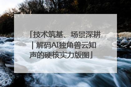 技术筑基、场景深耕｜解码AI独角兽云知声的硬核实力版图