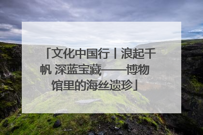 文化中国行丨浪起千帆 深蓝宝藏——博物馆里的海丝遗珍