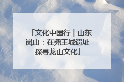 文化中国行｜山东岚山：在尧王城遗址探寻龙山文化