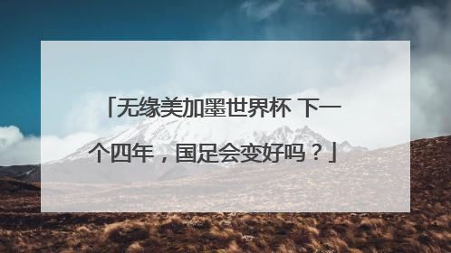 无缘美加墨世界杯 下一个四年，国足会变好吗？