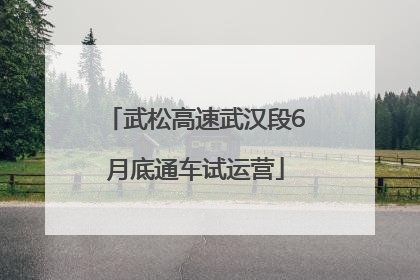 武松高速武汉段6月底通车试运营