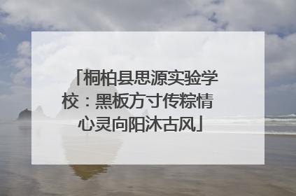 桐柏县思源实验学校：黑板方寸传粽情 心灵向阳沐古风