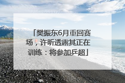 樊振东6月重回赛场，许昕透露其正在训练：将参加乒超