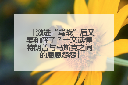 激进“骂战”后又要和解了？一文读懂特朗普与马斯克之间的恩恩怨怨