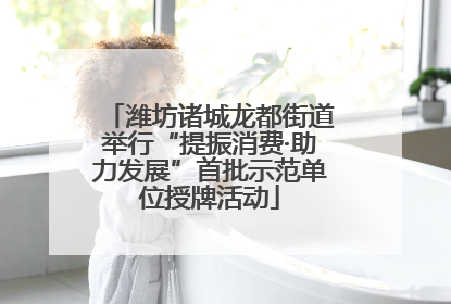 潍坊诸城龙都街道举行“提振消费·助力发展”首批示范单位授牌活动