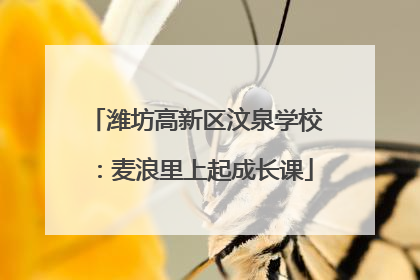 潍坊高新区汶泉学校：麦浪里上起成长课