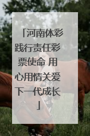 河南体彩践行责任彩票使命 用心用情关爱下一代成长