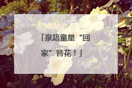 泉籍童星“回家”簪花！