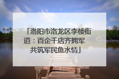 洛阳市洛龙区李楼街道：百企千店齐拥军 共筑军民鱼水情