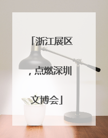 浙江展区，点燃深圳文博会