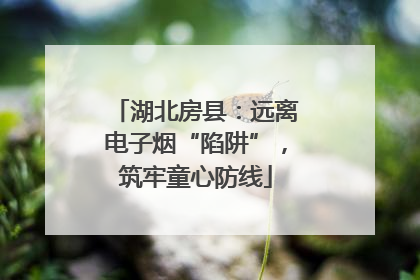 湖北房县：远离电子烟“陷阱”，筑牢童心防线