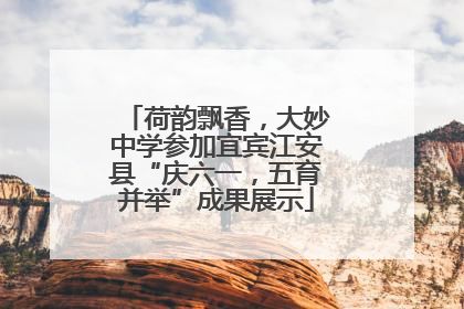 荷韵飘香，大妙中学参加宜宾江安县“庆六一，五育并举”成果展示