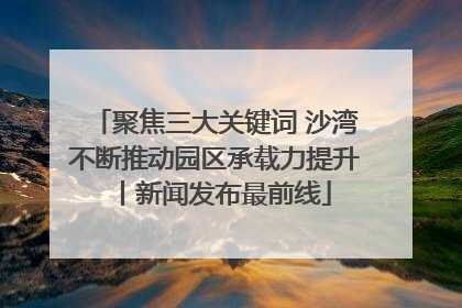 聚焦三大关键词 沙湾不断推动园区承载力提升丨新闻发布最前线