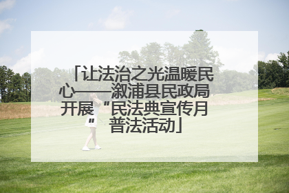 让法治之光温暖民心——溆浦县民政局开展“民法典宣传月” 普法活动