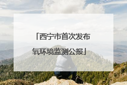 西宁市首次发布氧环境监测公报