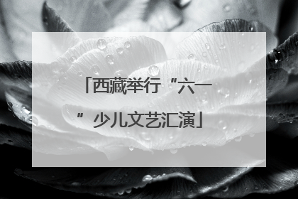 西藏举行“六一”少儿文艺汇演