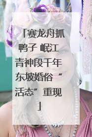 赛龙舟抓鸭子 岷江青神段千年东坡婚俗“活态”重现