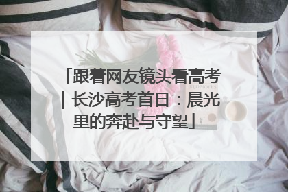 跟着网友镜头看高考｜长沙高考首日：晨光里的奔赴与守望