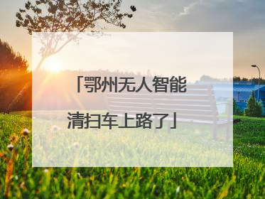 鄂州无人智能清扫车上路了
