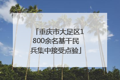 重庆市大足区1800余名基干民兵集中接受点验