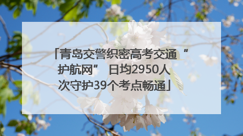 青岛交警织密高考交通“护航网” 日均2950人次守护39个考点畅通