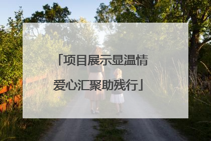 项目展示显温情 爱心汇聚助残行