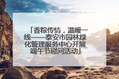 香粽传情，温暖一线——泰安市园林绿化管理服务中心开展端午节慰问活动