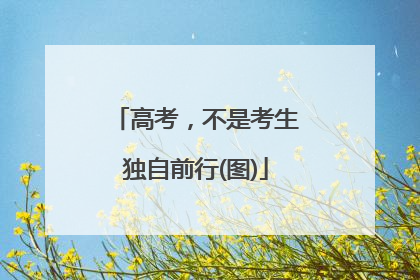 高考，不是考生独自前行(图)