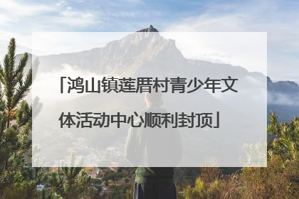 鸿山镇莲厝村青少年文体活动中心顺利封顶
