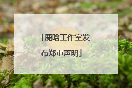 鹿晗工作室发布郑重声明