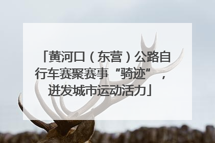黄河口（东营）公路自行车赛聚赛事“骑迹”，迸发城市运动活力