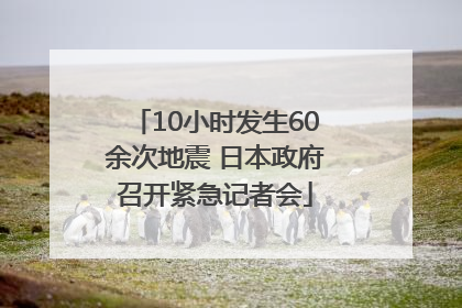 10小时发生60余次地震 日本政府召开紧急记者会