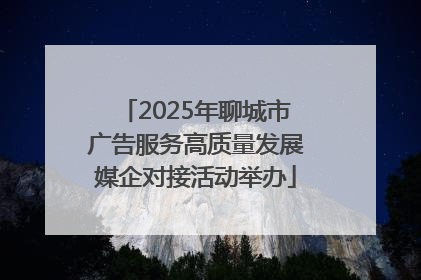 2025年聊城市广告服务高质量发展媒企对接活动举办