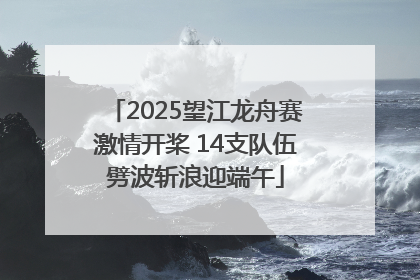 2025望江龙舟赛激情开桨 14支队伍劈波斩浪迎端午